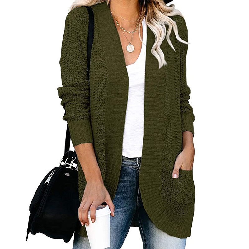 Loose Fit Long Sleeve Knitted Cardigan