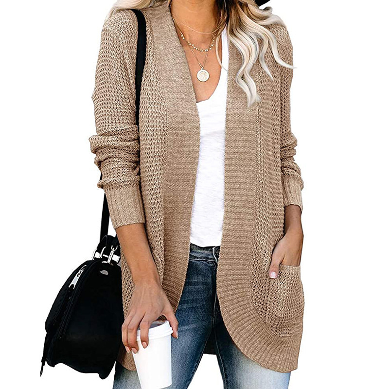 Loose Fit Long Sleeve Knitted Cardigan