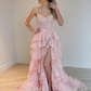 Off The Shoulder Tiered Prom Dress