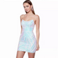 Sequin Criss Cross Back Mini Dress