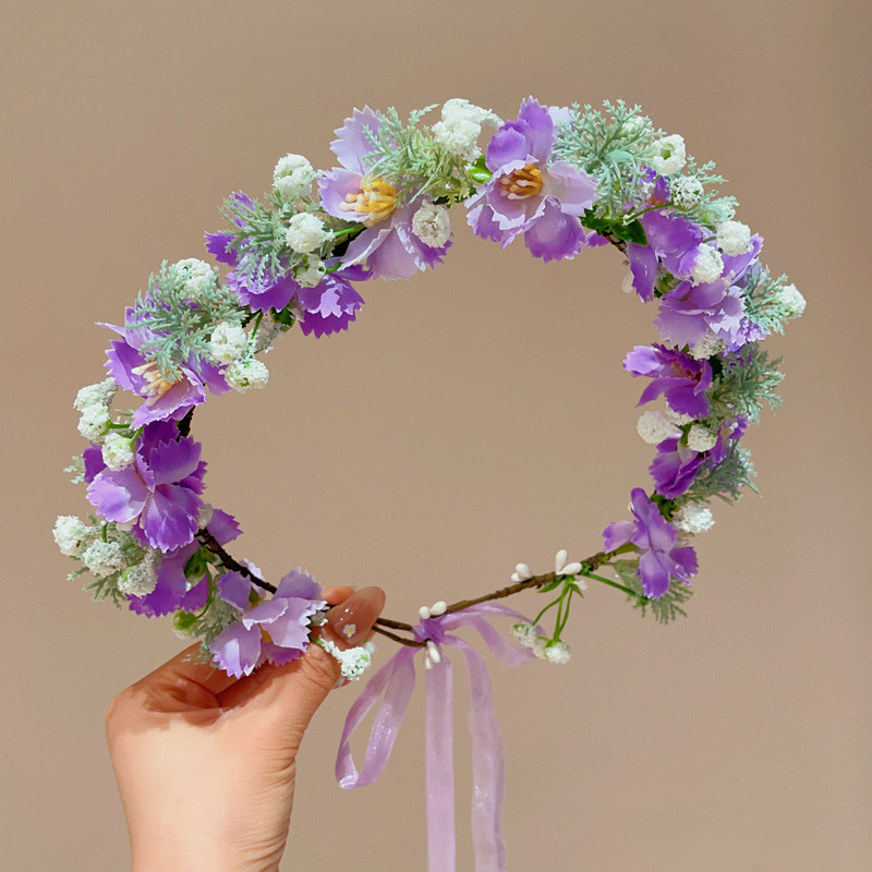 Artificial Flowers Headband