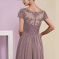 Lace Plain Regular Fit Elegant Two-Piece Wedding Guest Dress