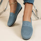 Breathable Mesh Fabric Slip On Flat Shoes