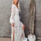 Boho Lace Tulle Maxi Dress