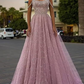 A-Line Spaghetti-Straps Long Prom Dress