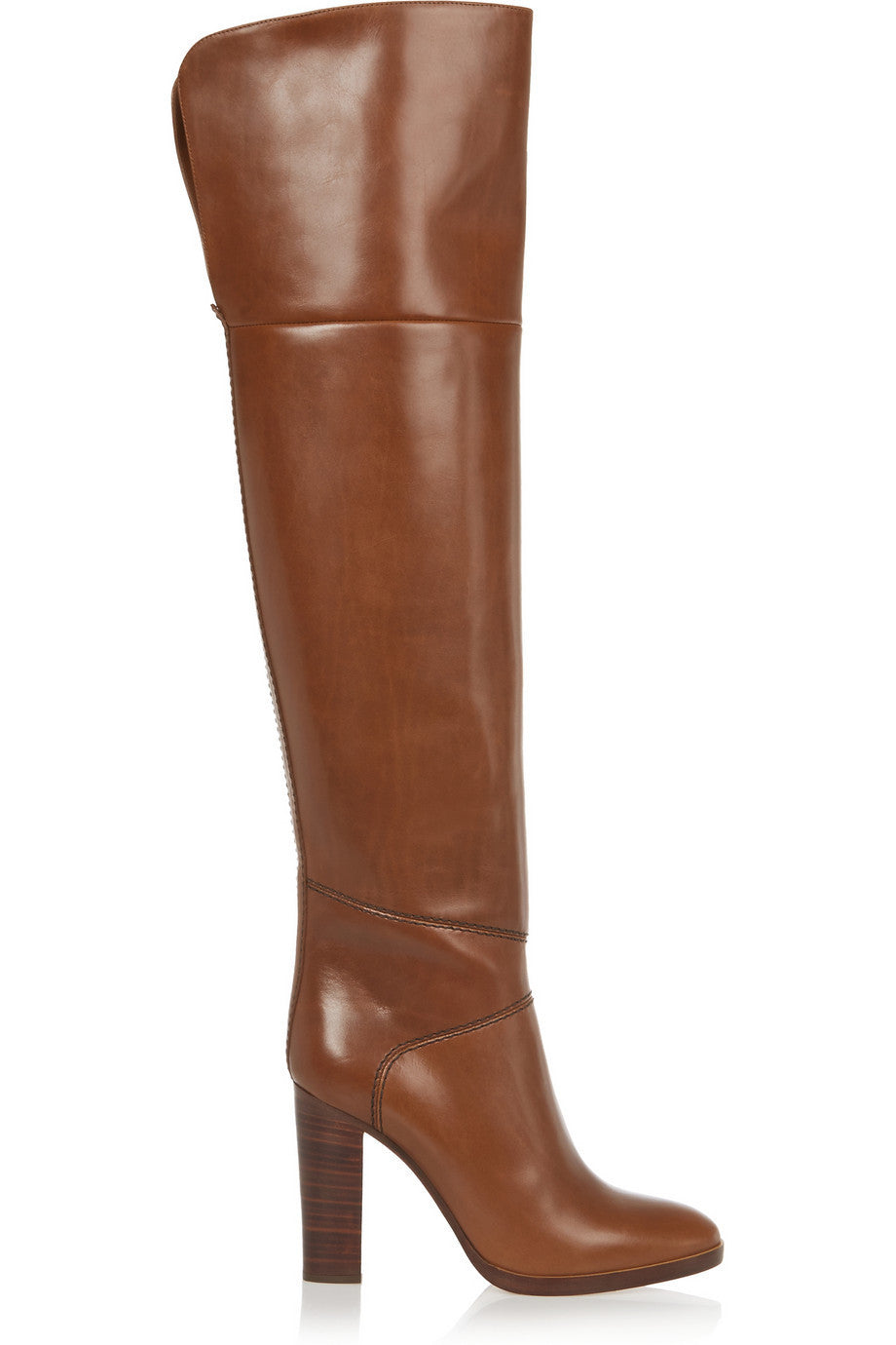 Round Toe Chunky Heel Over The Knee Thigh High Boots