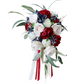 Red Rose Artificial Bridal Bouquet