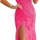 Long Lace Prom Dress with Slit