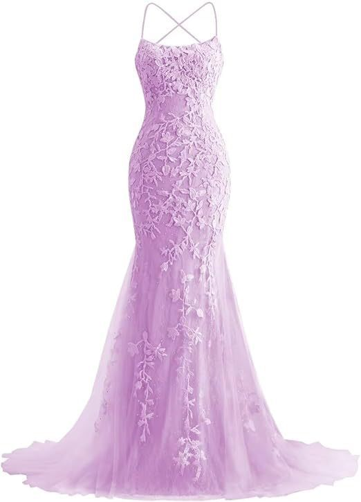 Mermaid Long Backless Prom Dress