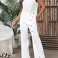 Plain White Asymmetric Two Piece Set