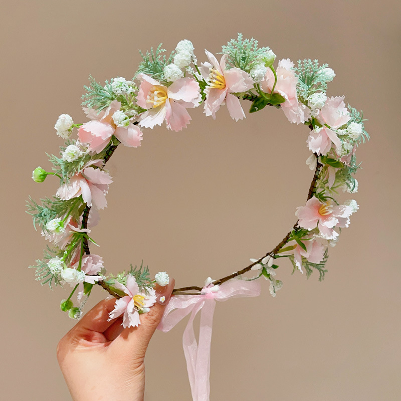 Artificial Flowers Headband