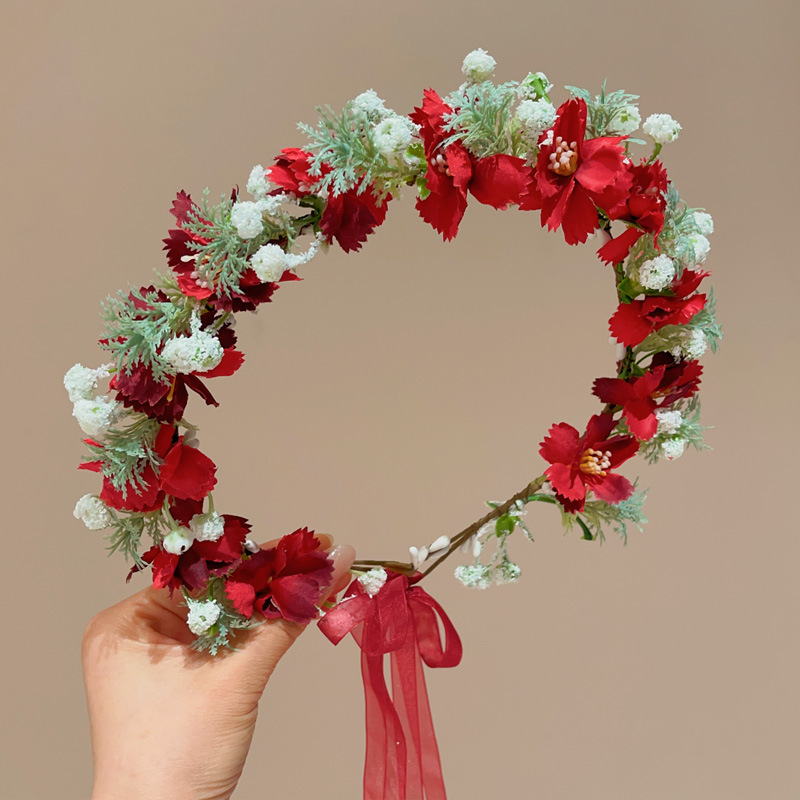 Artificial Flowers Headband