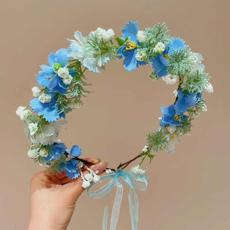 Artificial Flowers Headband