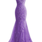 Mermaid Long Backless Prom Dress