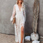 Boho Lace Tulle Maxi Dress