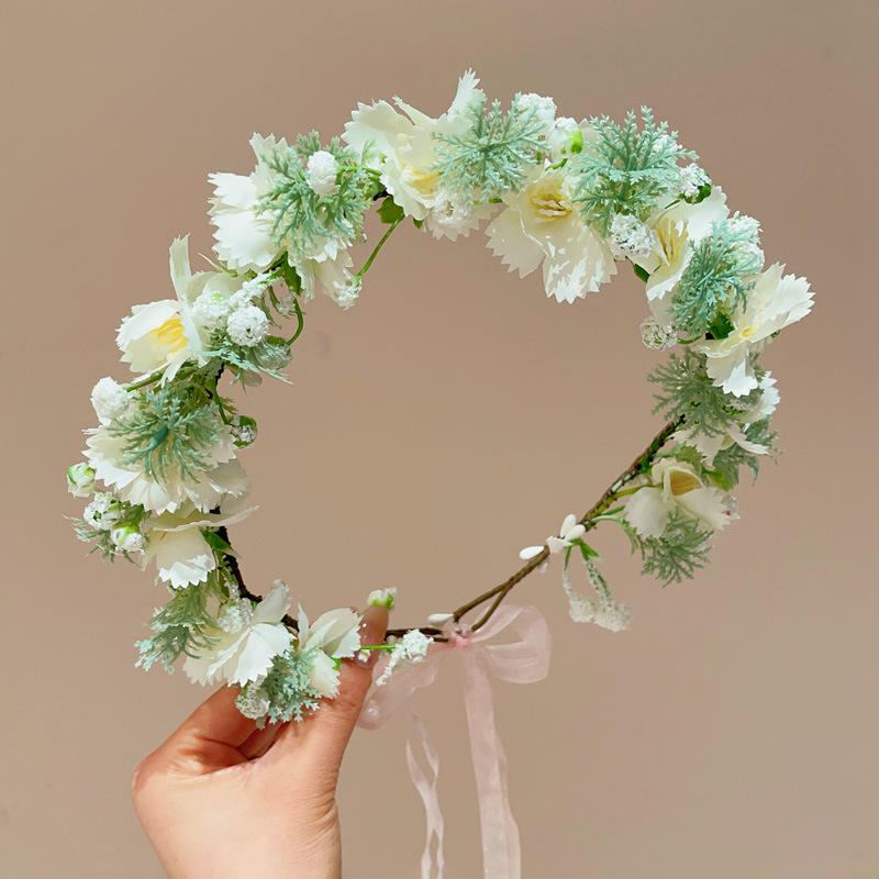 Artificial Flowers Headband