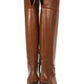 Round Toe Chunky Heel Over The Knee Thigh High Boots