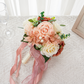 Pink Artificial Bridesmaid Bouquet