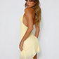 Halter Neck Backless Mini Dress