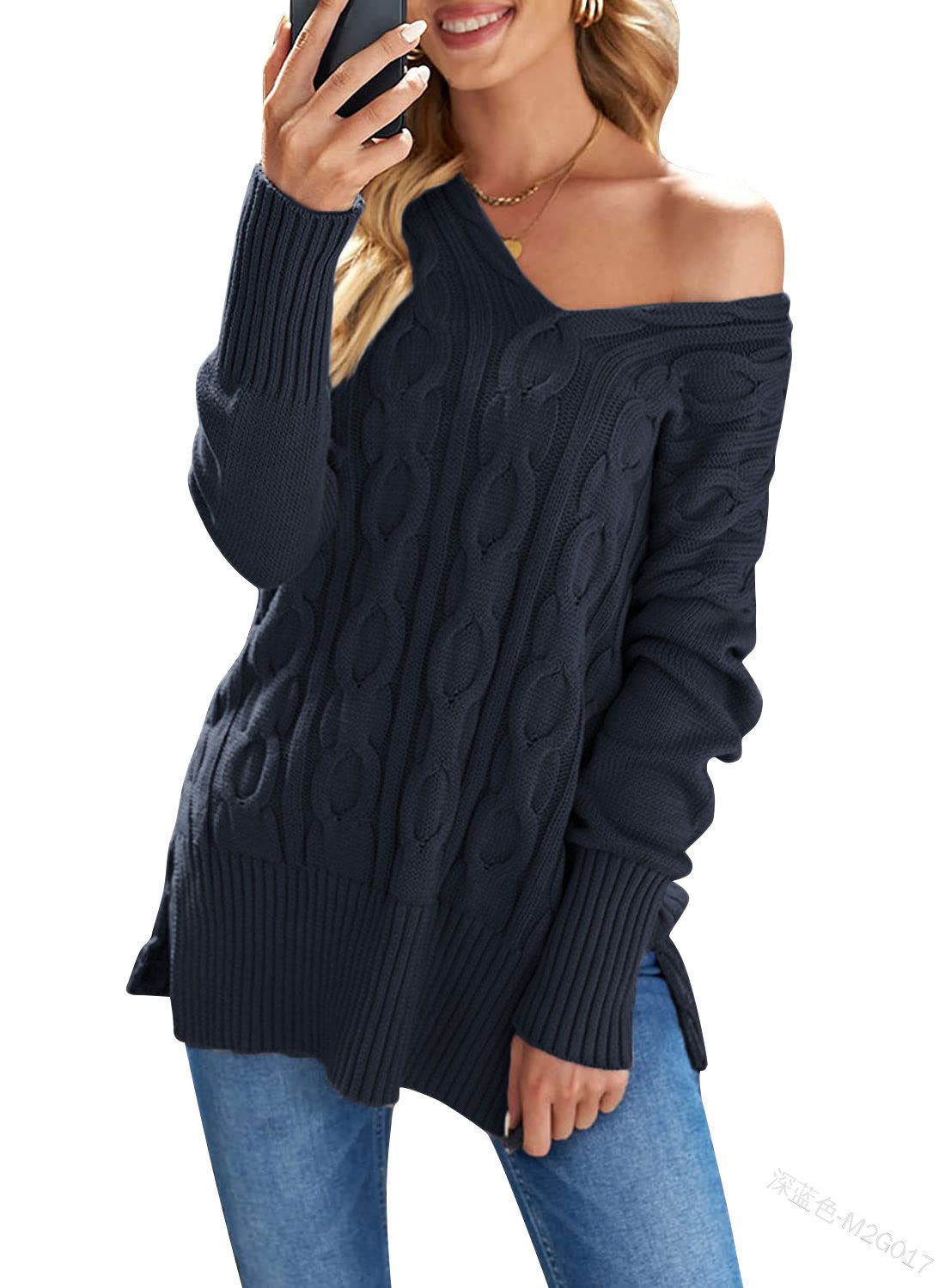 Oversized Twist Knit Sweater