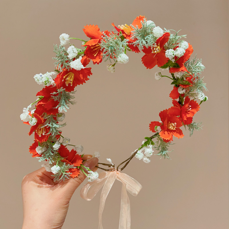 Artificial Flowers Headband