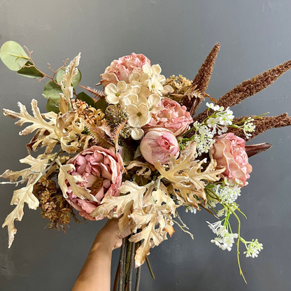 Colourful Dried & Artificial Flowers Bridal Bouquet