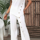 Plain White Asymmetric Two Piece Set