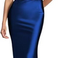 One-Shoulder Satin Mother Of The Bride Dress