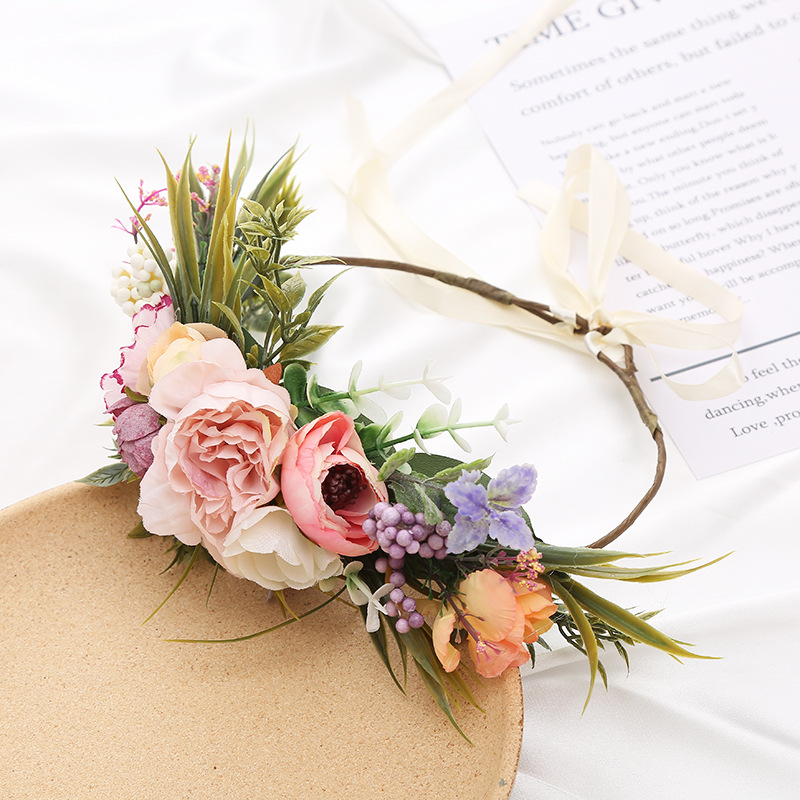 Pastel Boho Flower Crown