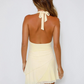 Halter Neck Backless Mini Dress