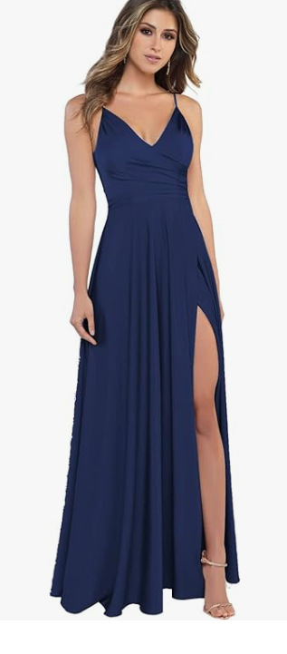 Spaghetti Strap Sleeveless Bridesmaid Dress