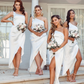 A-line One Shoulder Bridesmaid Dress