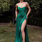 Satin Sweetheart Sleeveless Prom Dress