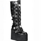 Gothic Lolita Boots High Platform Buckles Cross Print