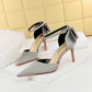 Pointed Toe Satin Bow With Stiletto Heels Pumps Shoes