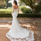 Mermaid Sweetheart Sweep Train Elastic Satin Wedding Dress