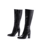 Pointed Toe Thick Heel Knee High Boots