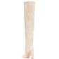 Suede Pointed Toe Chunky Heel Over The Knee Boots