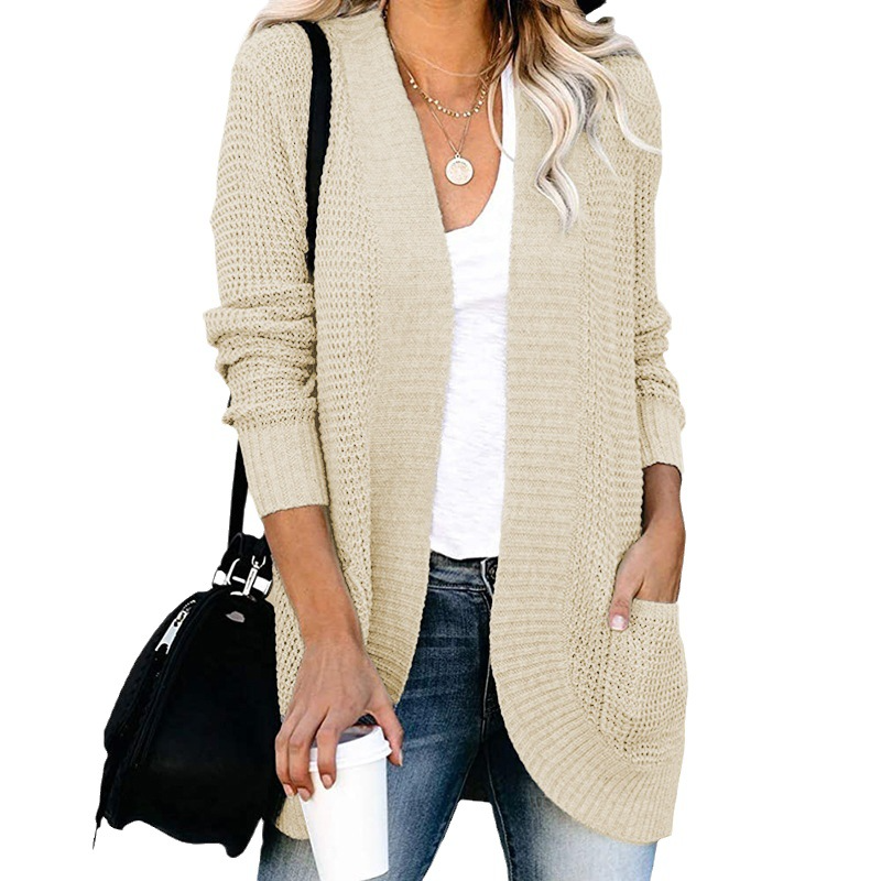 Loose Fit Long Sleeve Knitted Cardigan