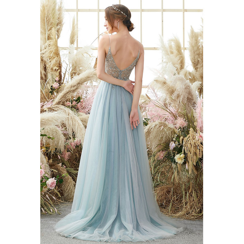 Beading Tulle Prom Dress