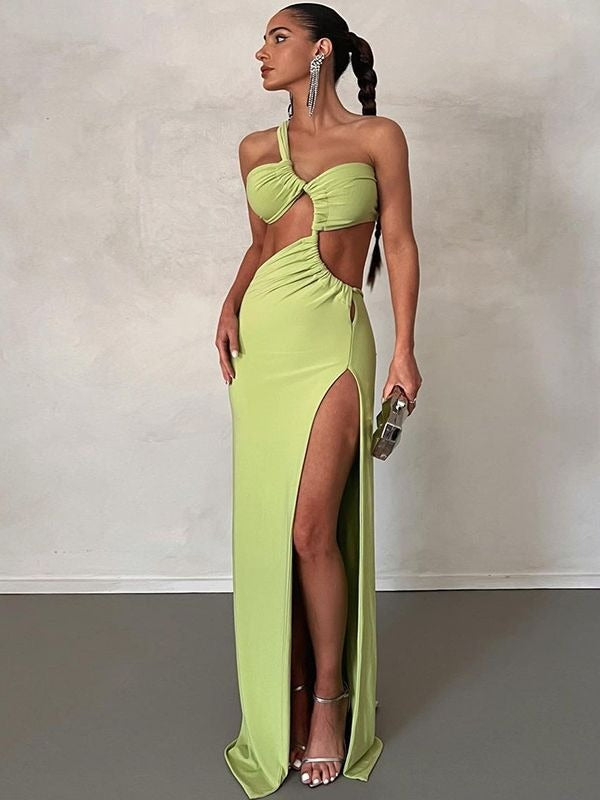 Berenice One Shoulder Cutout Maxi Dress