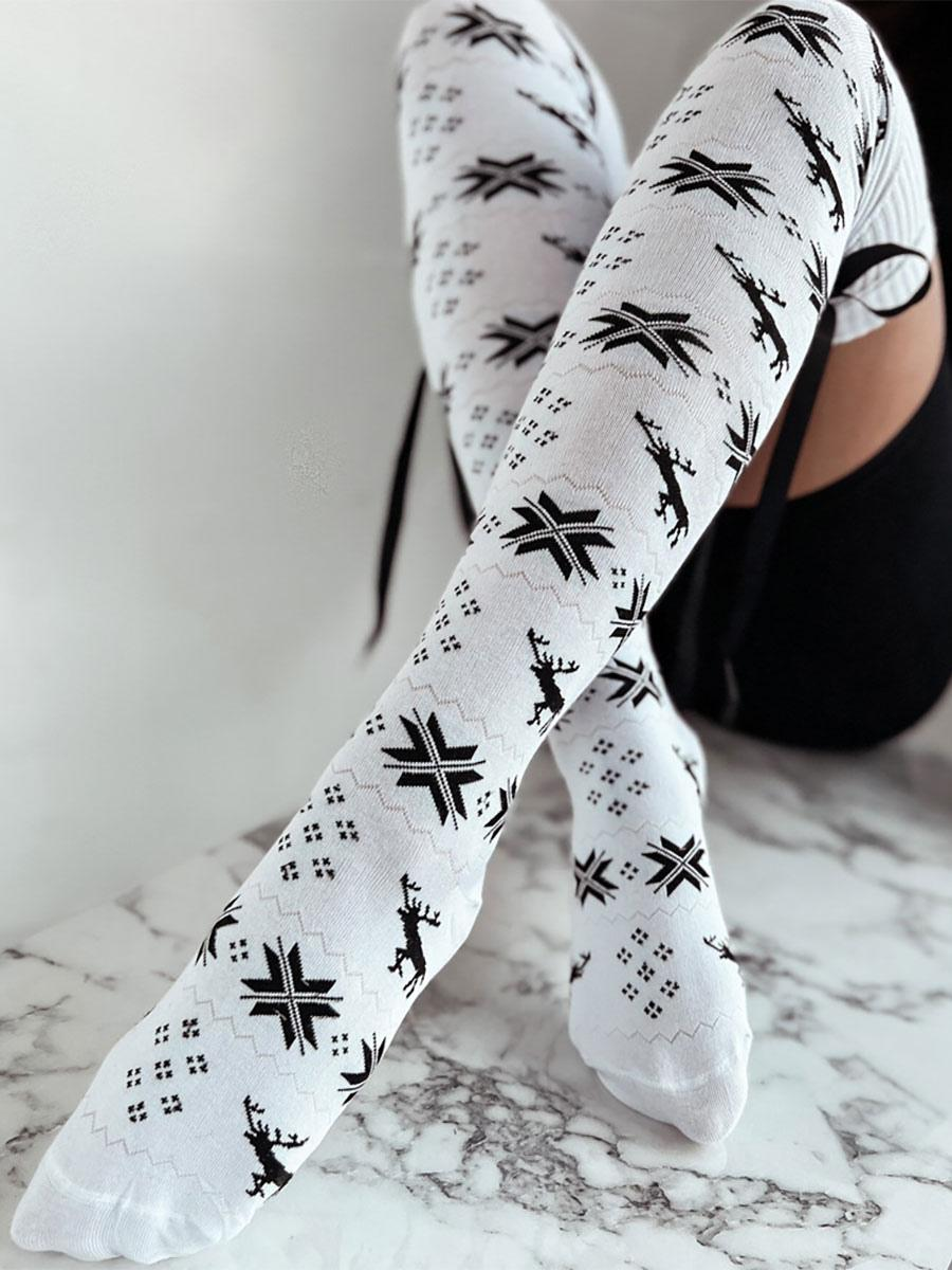 Christmas Pattern Long Socks