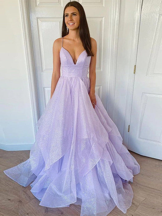 Thistle Deep V Neck Sleeveless Long Evening Dress