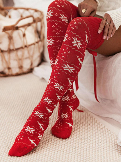 Christmas Pattern Long Socks