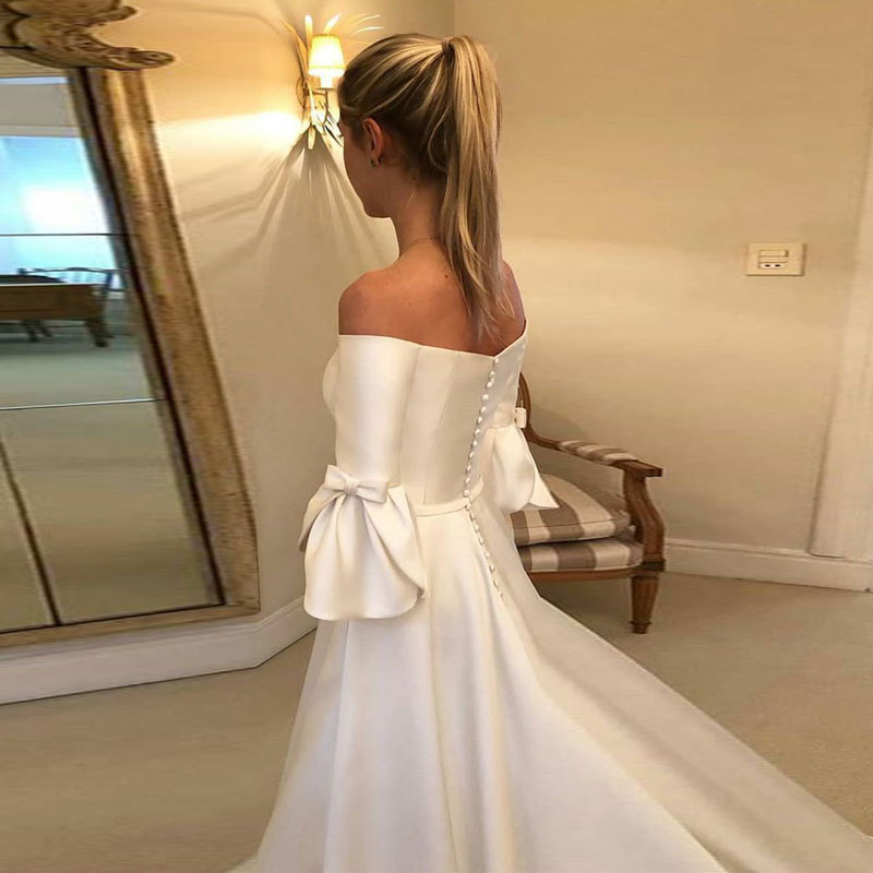 White Strapless Fishtail Mermaid Wedding Dress