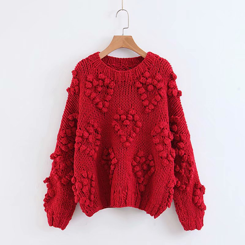 Cozy Hand-Knitted Round Neck Sweater