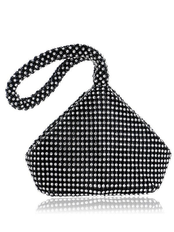 Rhinestone Diamante Chainmail Pouch